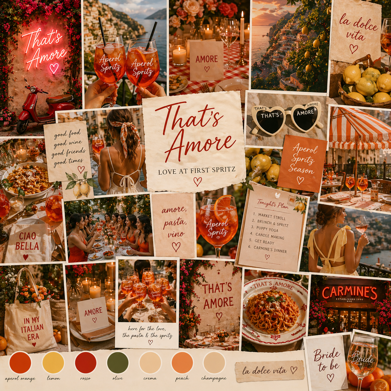 That's Amore mood board